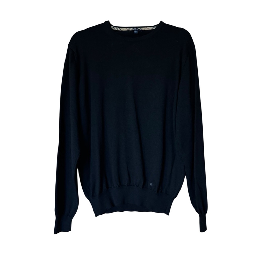 Burberry London Black Extra Fine Merino Wool Sweater‎ Large